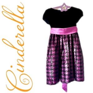 CINDERELLA COUTURE Girls Formalwear Black velvet & sequin Dress